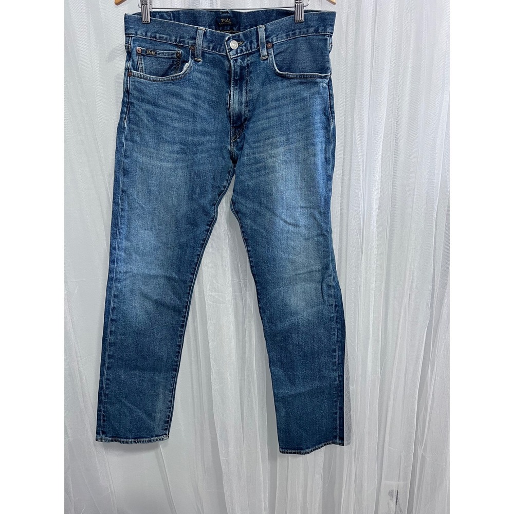 Polo Ralph Lauren Hampton Relaxed Straight Jeans Mens 33x32 Medium Wash